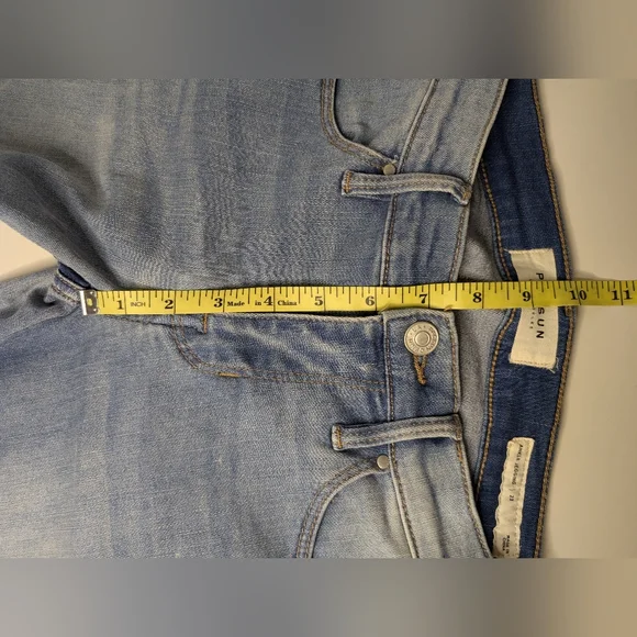 Pac Sun Womens Ankle Jegging Size 23 - 2 Blue Stripes down the side - Picture 9 of 11